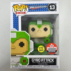 Funko Pop! 8-Bit Mega Man Gyro Attack #13 Glow in the Dark Exclusive
